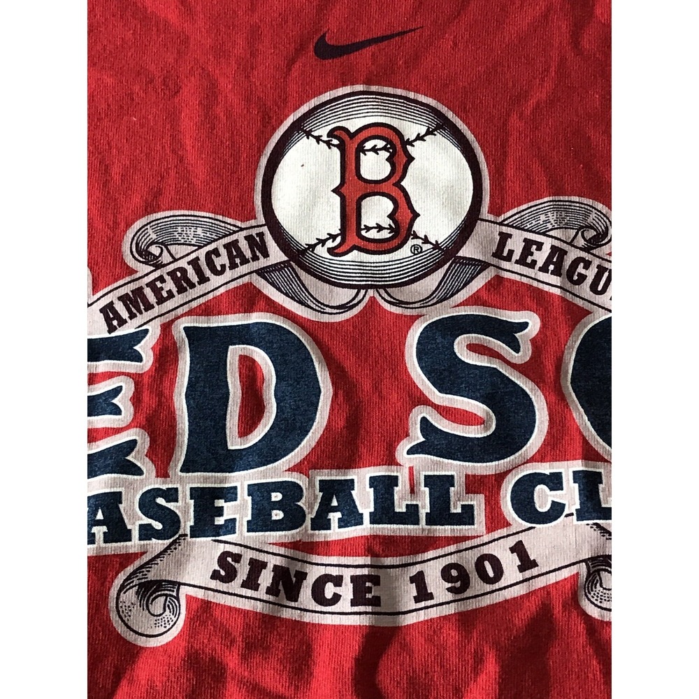 Vintage Nike Boston Red Sox T Shirt Baseball American League Cotton XL - Picture 3 of 12